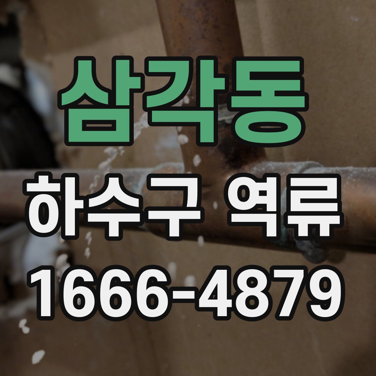 삼각동 하수구 역류