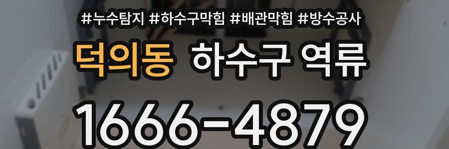 덕의동 하수구 역류