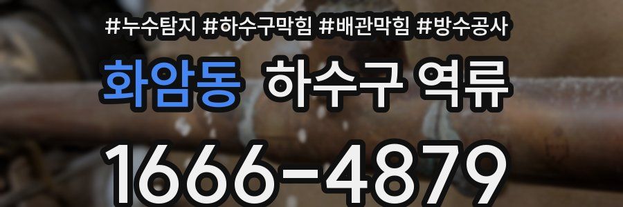 화암동 하수구 역류