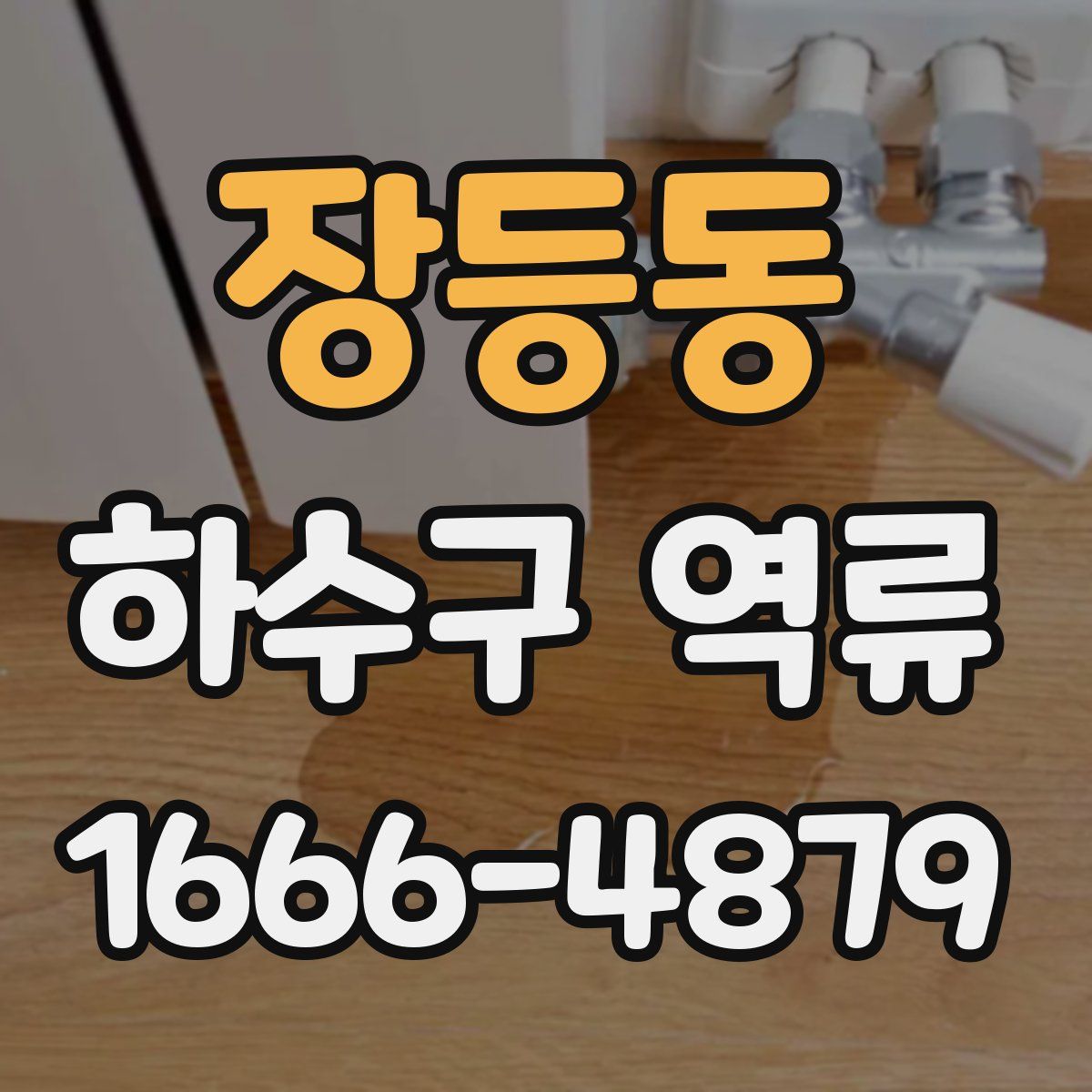 장등동 하수구 역류