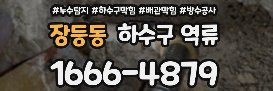 장등동 하수구 역류