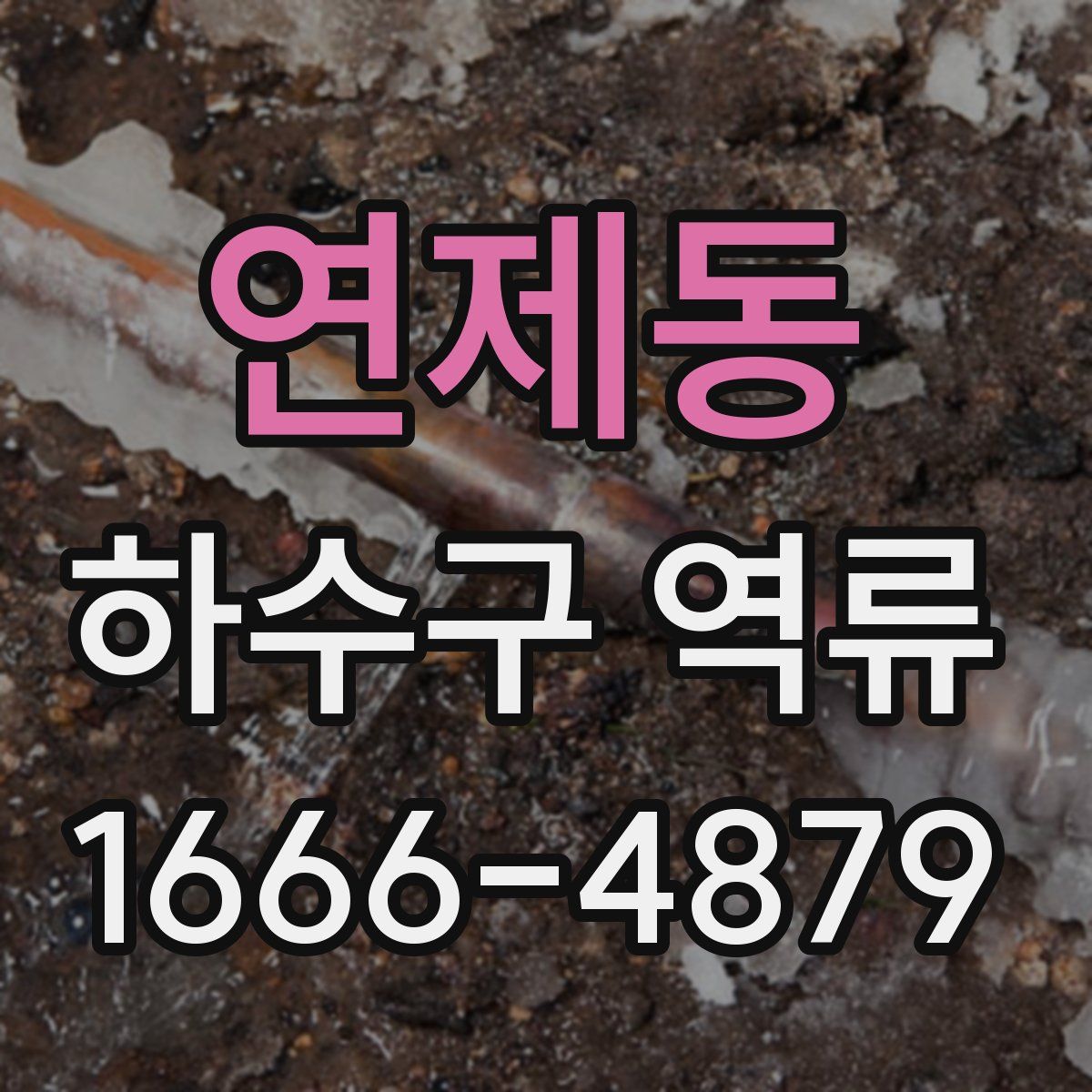 연제동 하수구 역류
