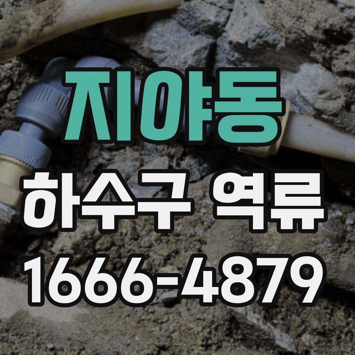 지야동 하수구 역류