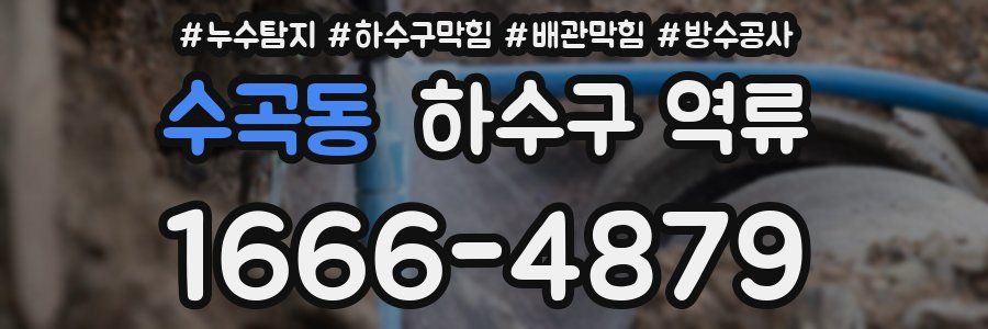 수곡동 하수구 역류
