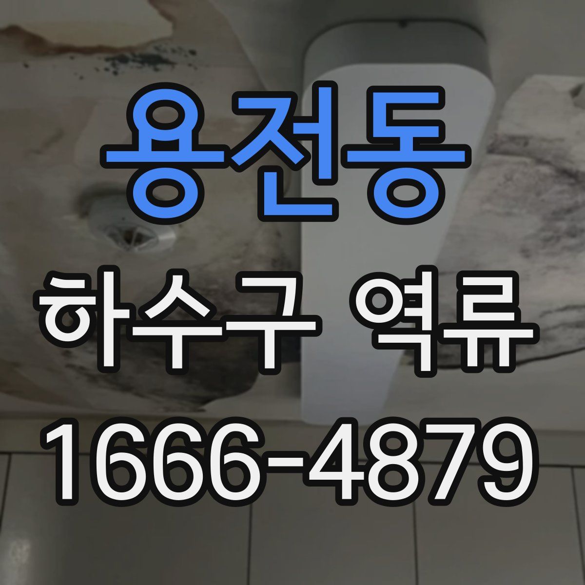 용전동 하수구 역류
