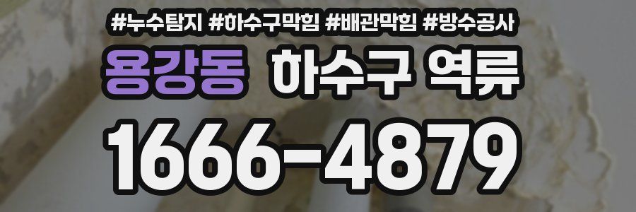 용강동 하수구 역류