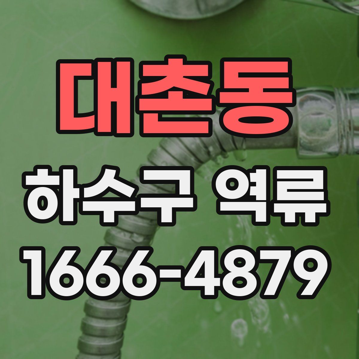 대촌동 하수구 역류