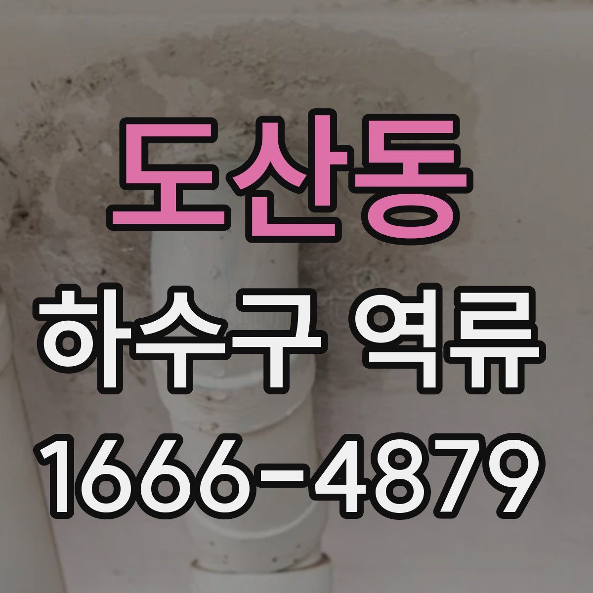 도산동 하수구 역류