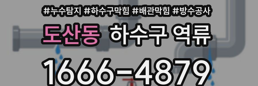 도산동 하수구 역류