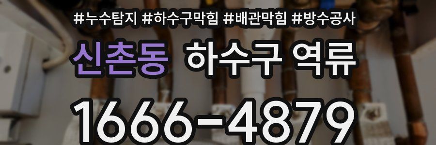 신촌동 하수구 역류