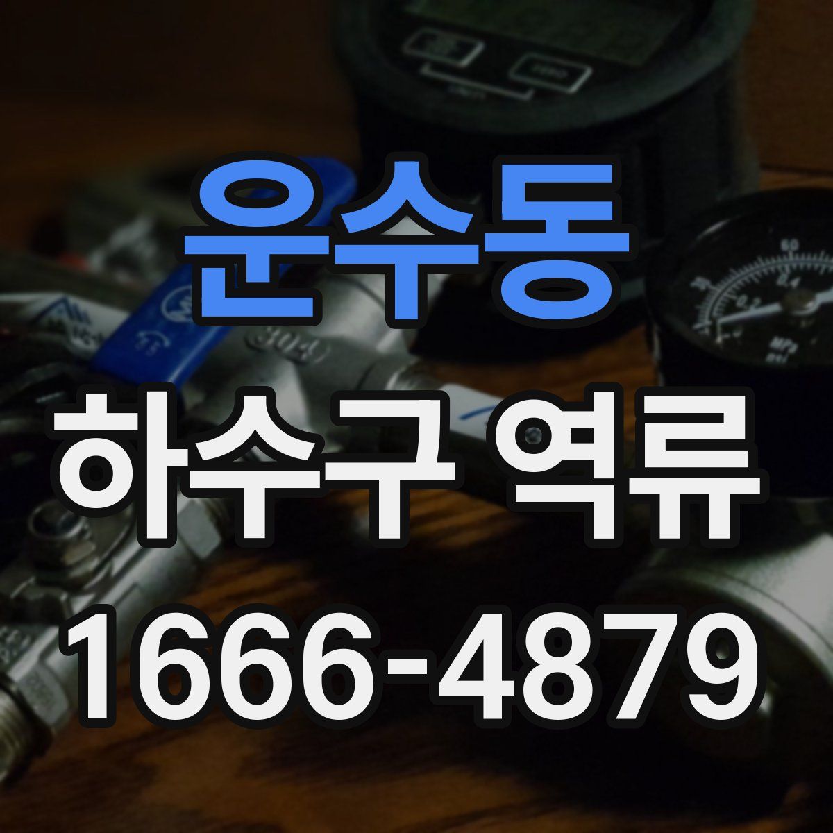 운수동 하수구 역류