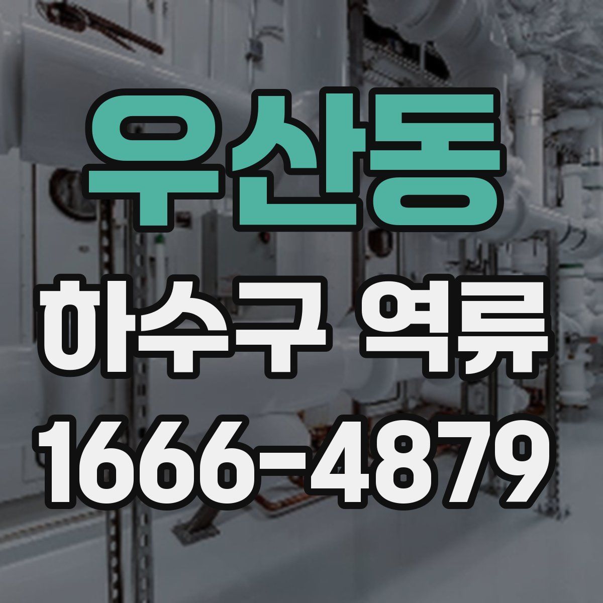 우산동 하수구 역류