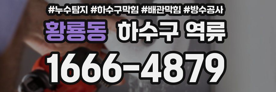 황룡동 하수구 역류