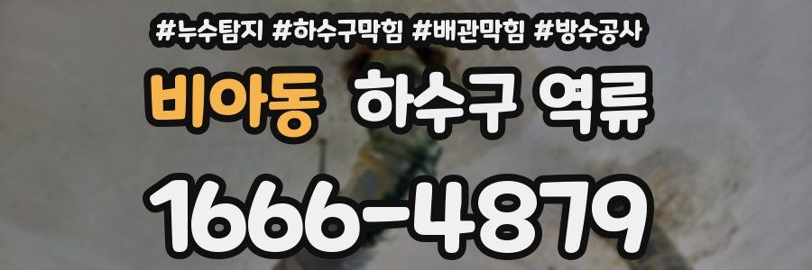 비아동 하수구 역류