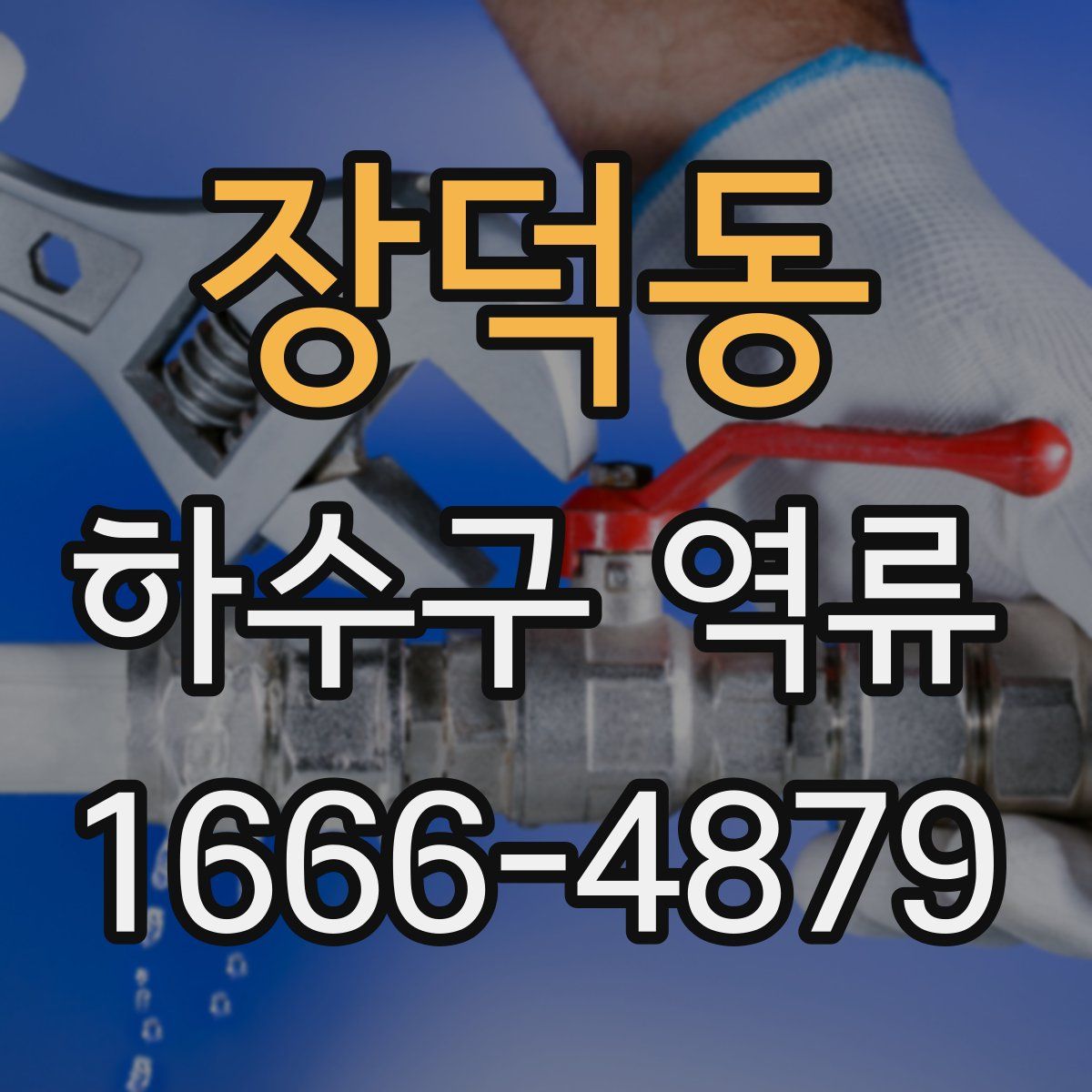 장덕동 하수구 역류