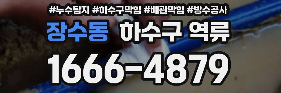 장수동 하수구 역류