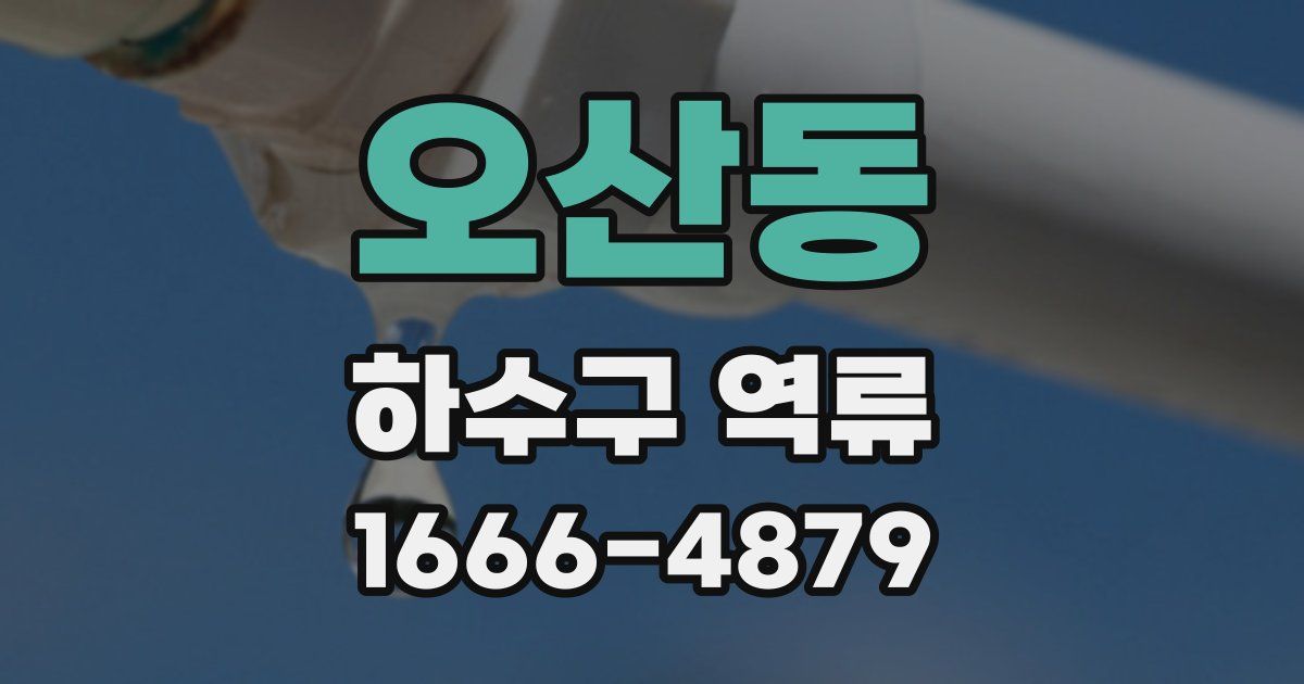 오산동 하수구 역류