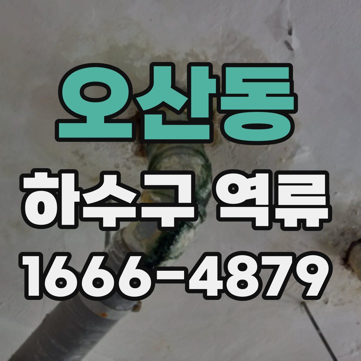 오산동 하수구 역류