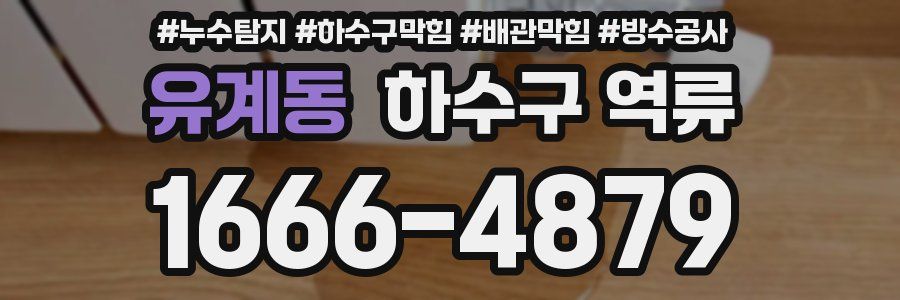 유계동 하수구 역류