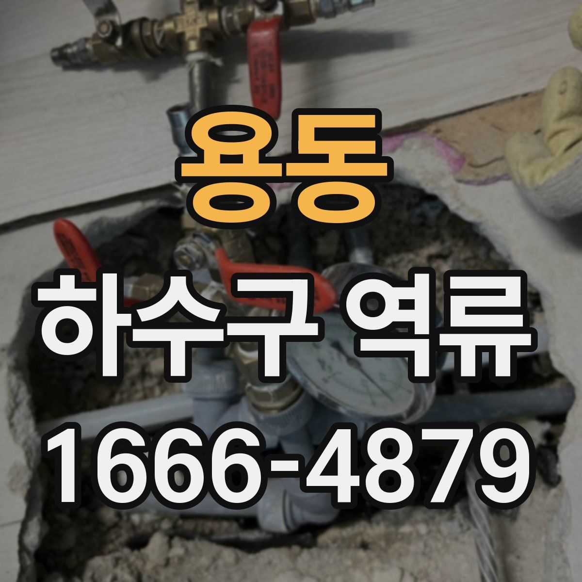 용동 하수구 역류