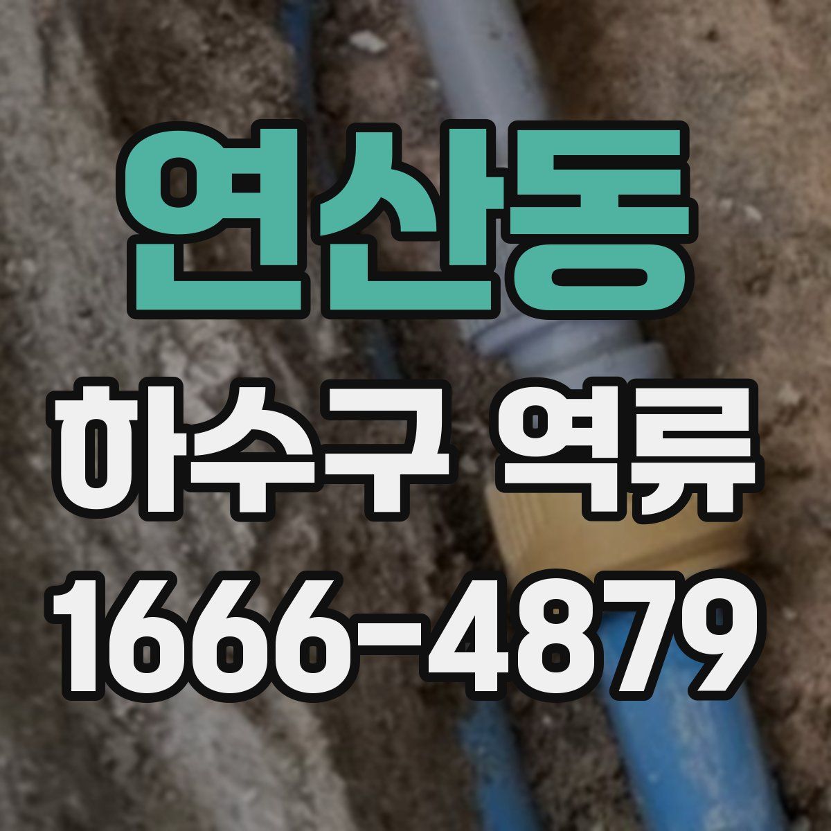 연산동 하수구 역류