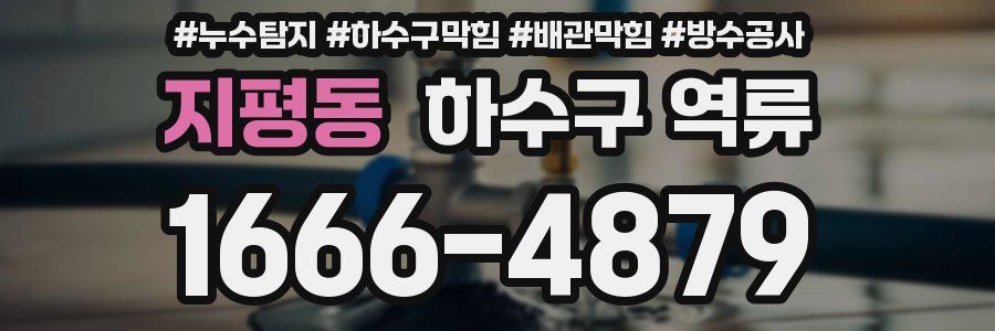 지평동 하수구 역류