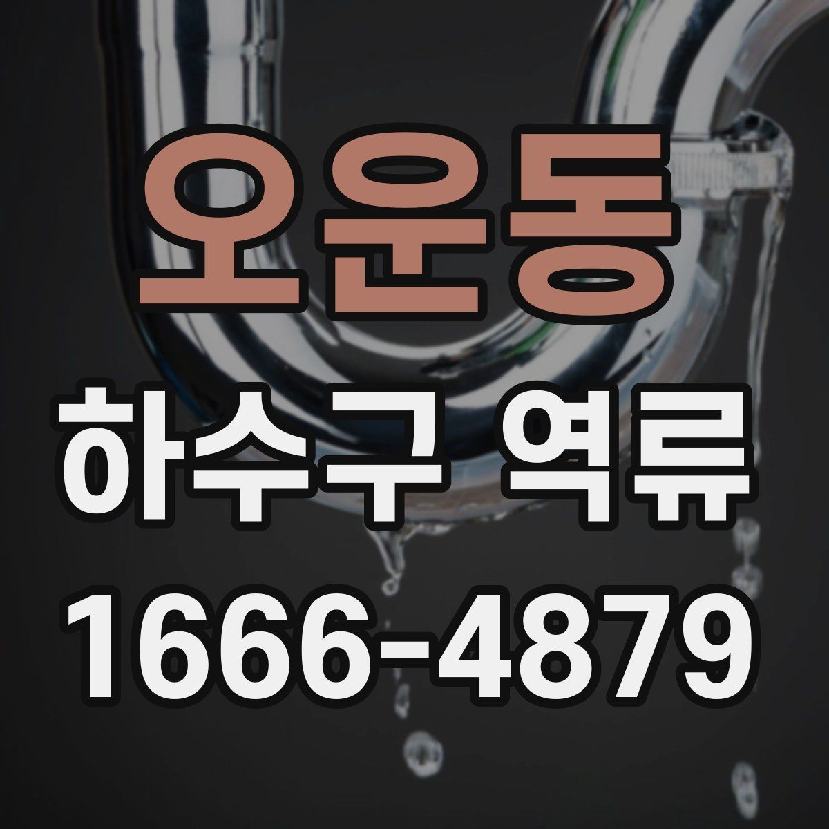 오운동 하수구 역류