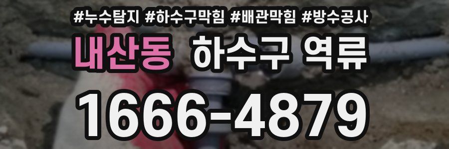 내산동 하수구 역류