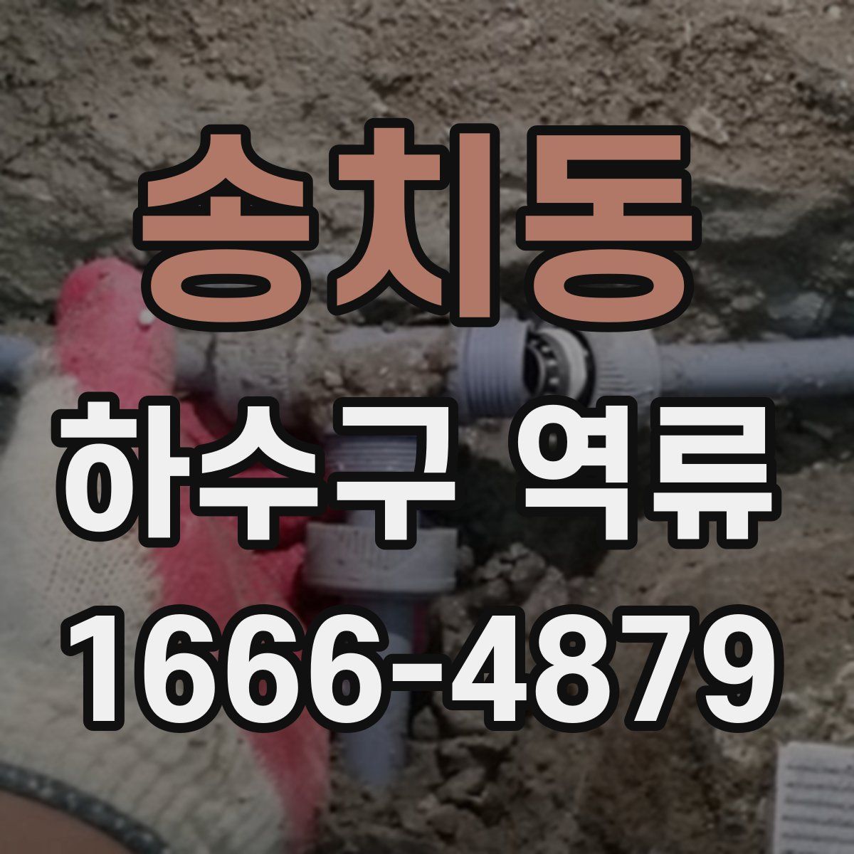송치동 하수구 역류