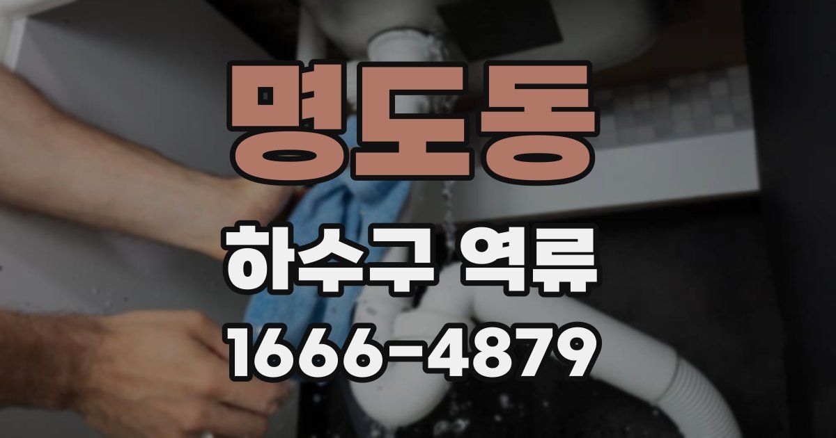 명도동 하수구 역류