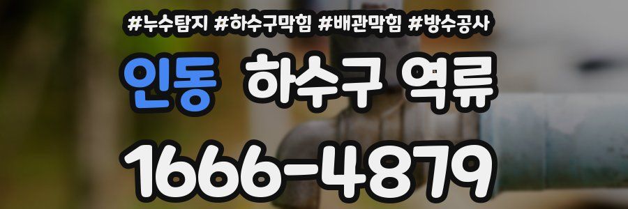인동 하수구 역류