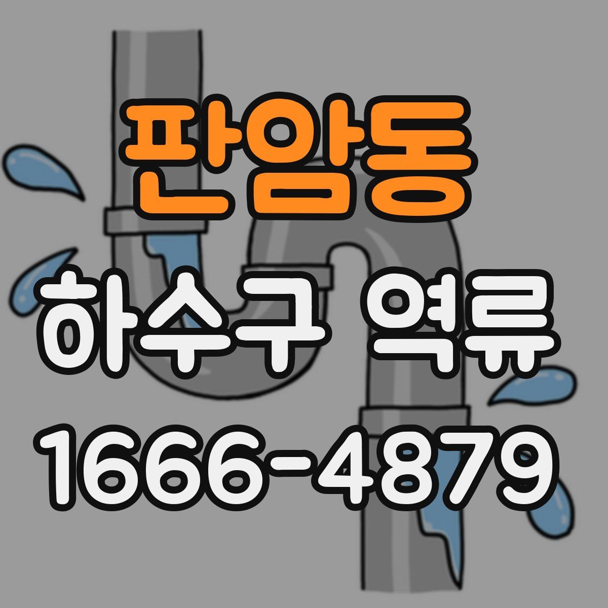 판암동 하수구 역류