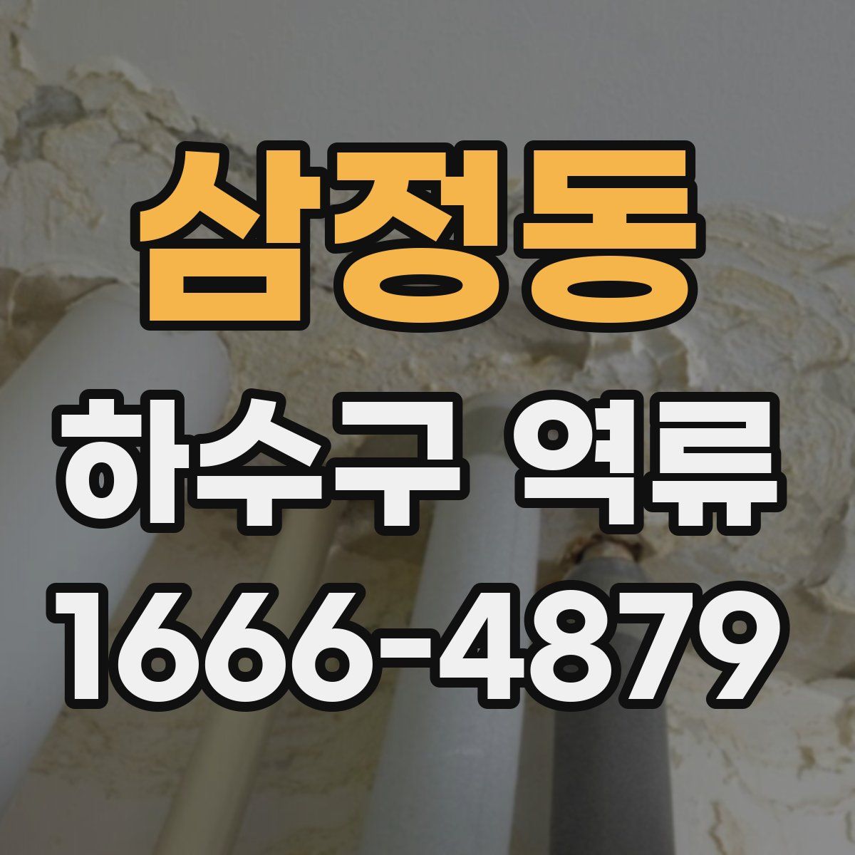 삼정동 하수구 역류