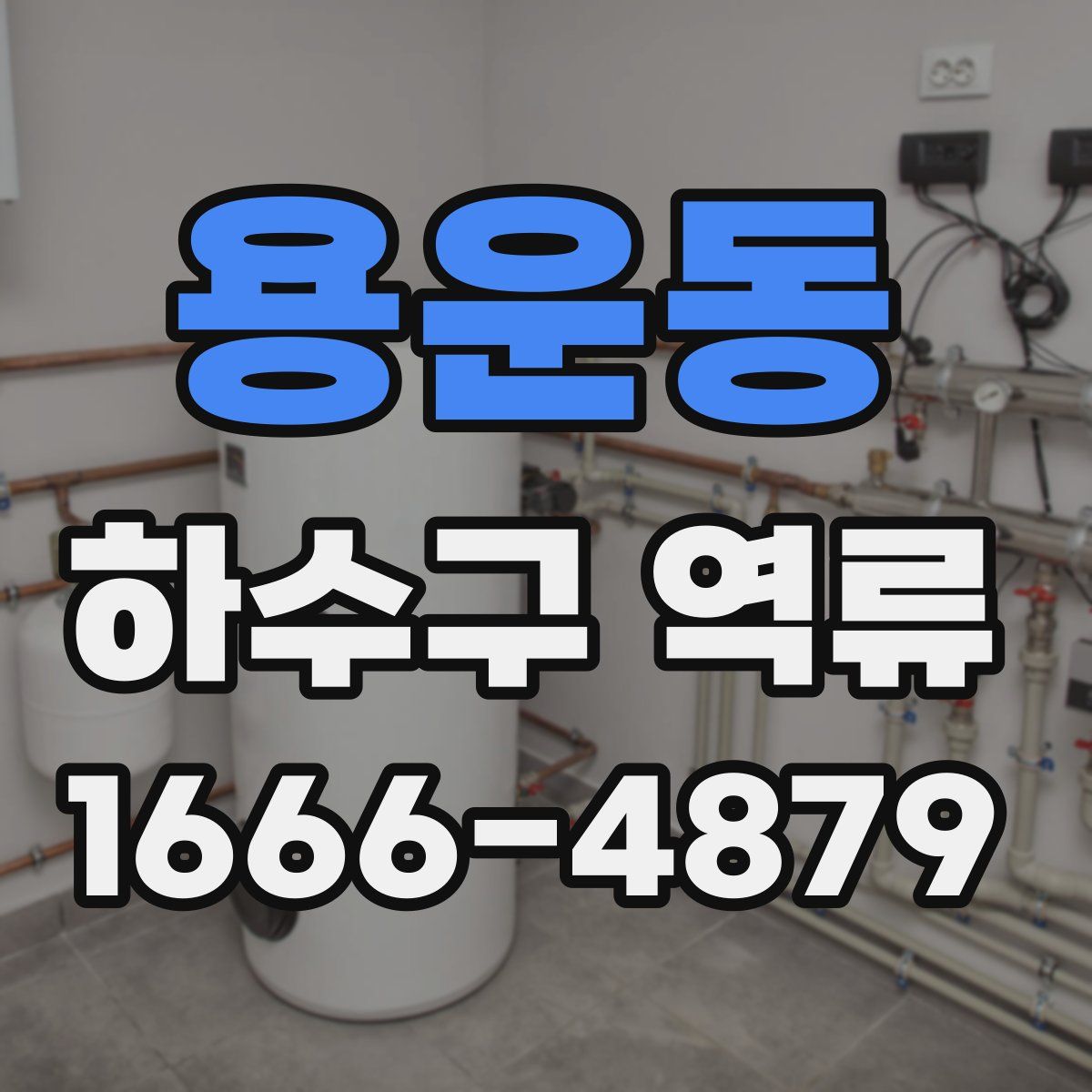 용운동 하수구 역류