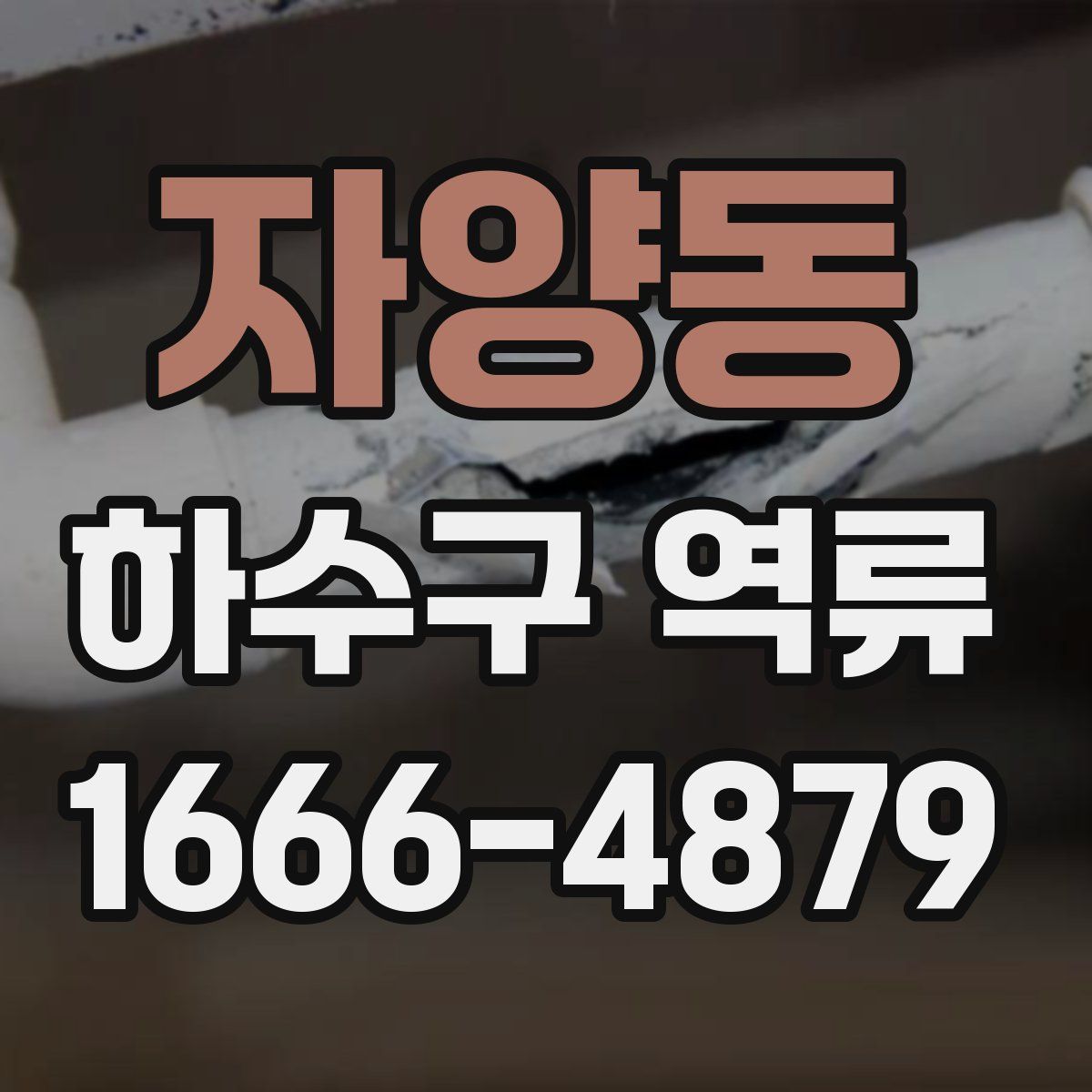 자양동 하수구 역류