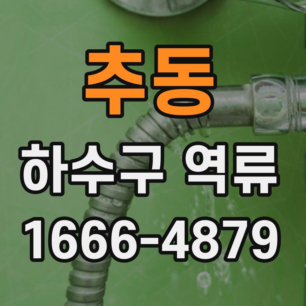 추동 하수구 역류