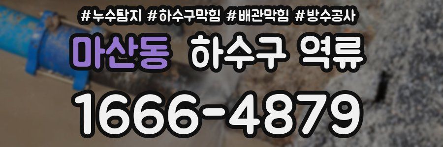 마산동 하수구 역류
