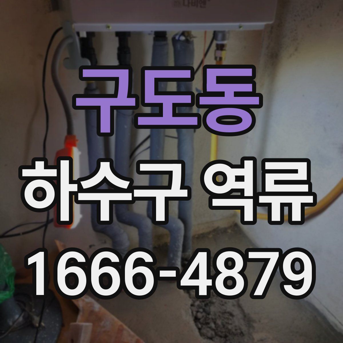 구도동 하수구 역류