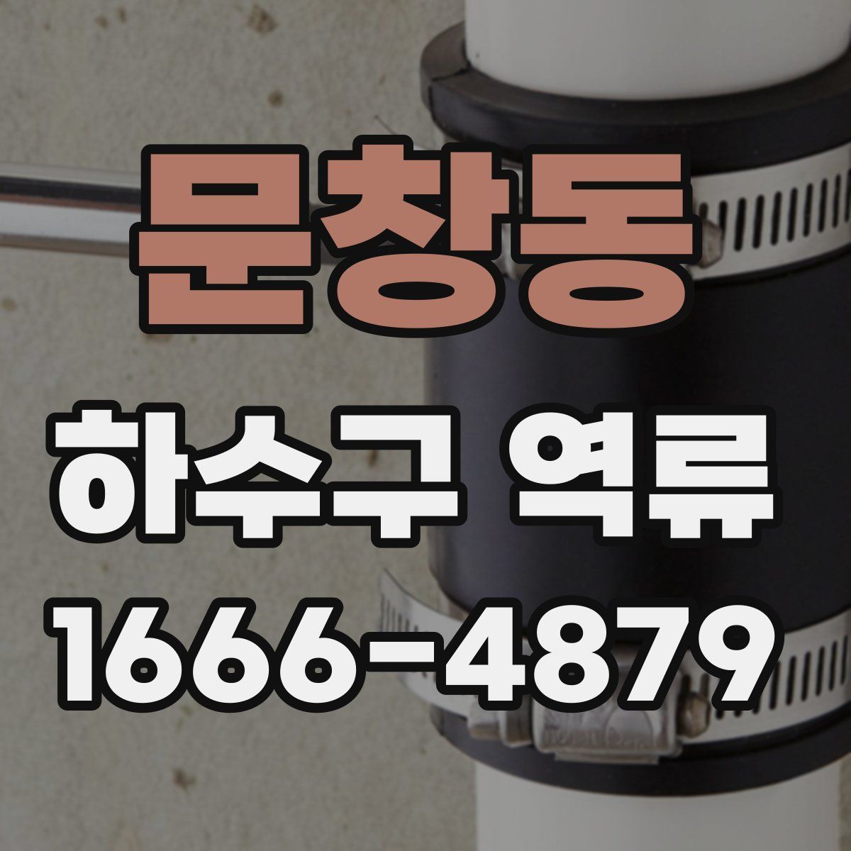문창동 하수구 역류