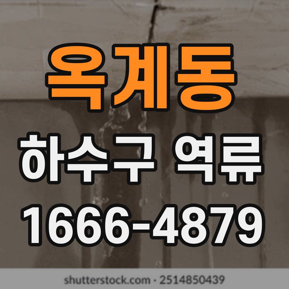 옥계동 하수구 역류