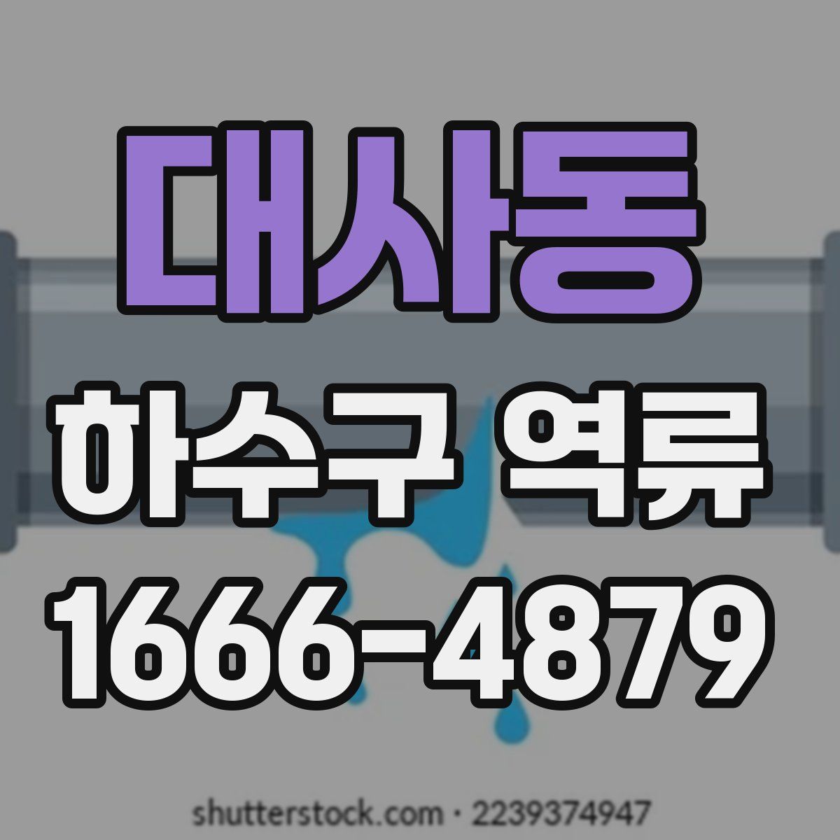 대사동 하수구 역류