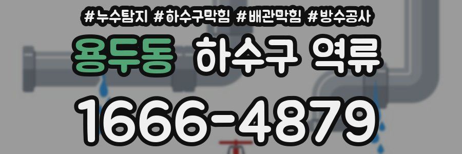 용두동 하수구 역류