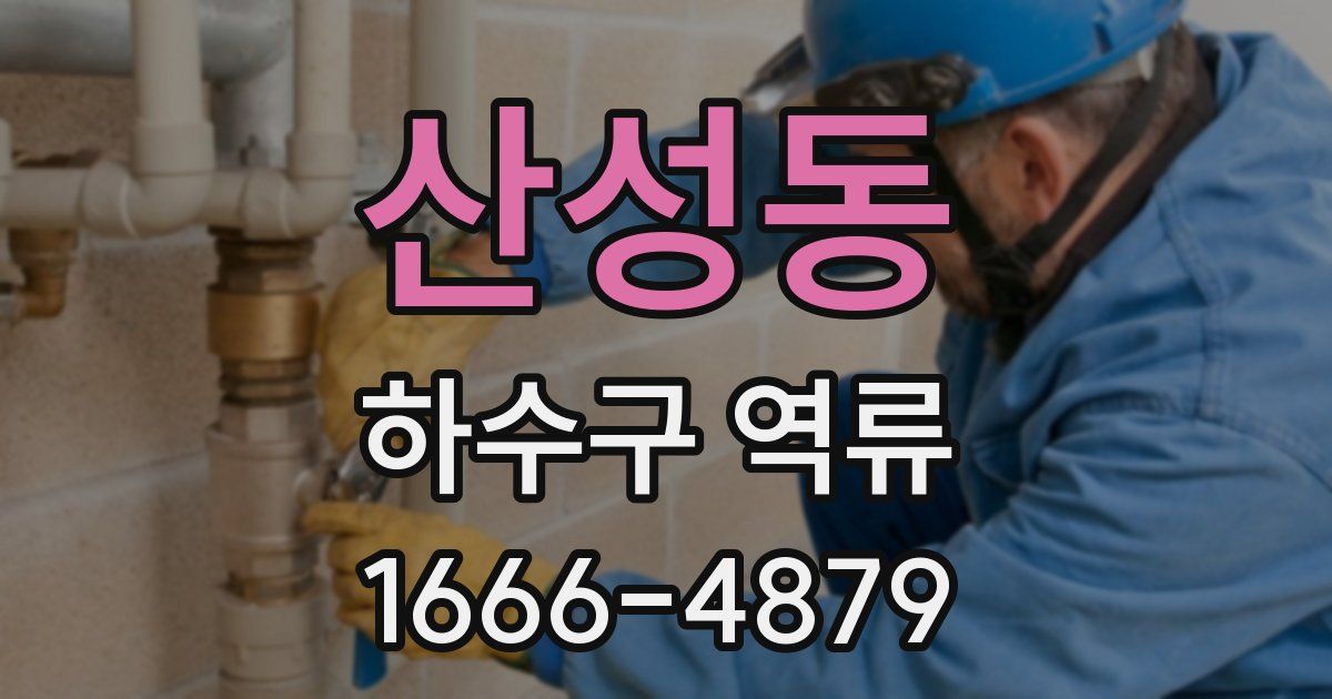 산성동 하수구 역류