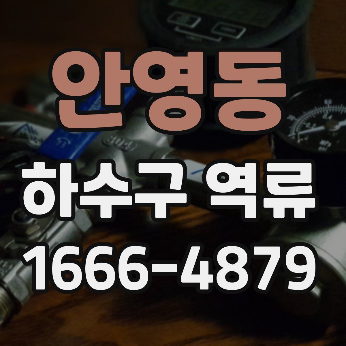 안영동 하수구 역류