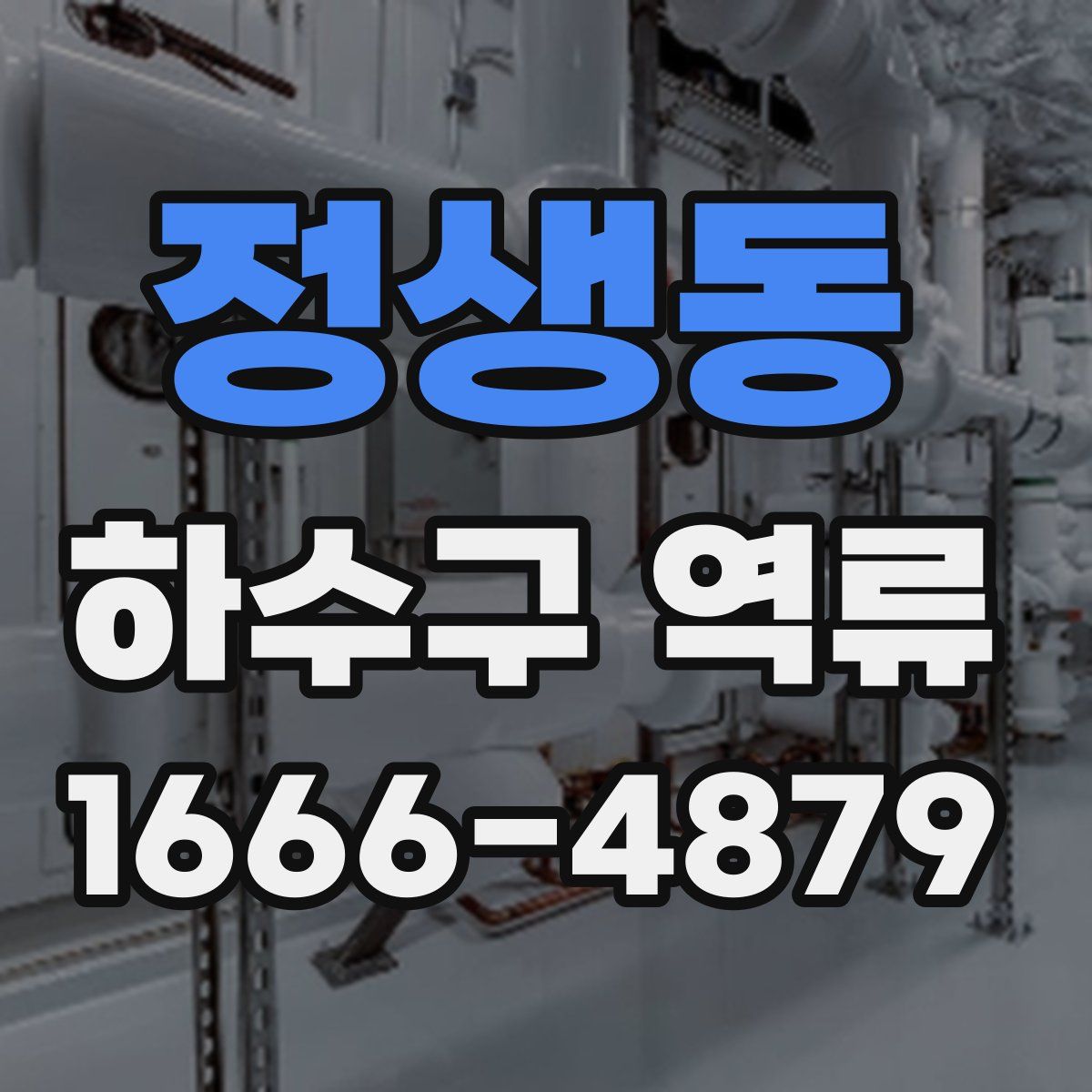 정생동 하수구 역류