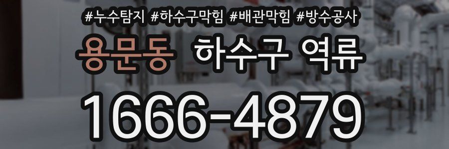 용문동 하수구 역류