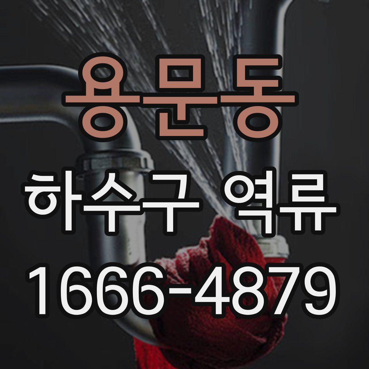 용문동 하수구 역류