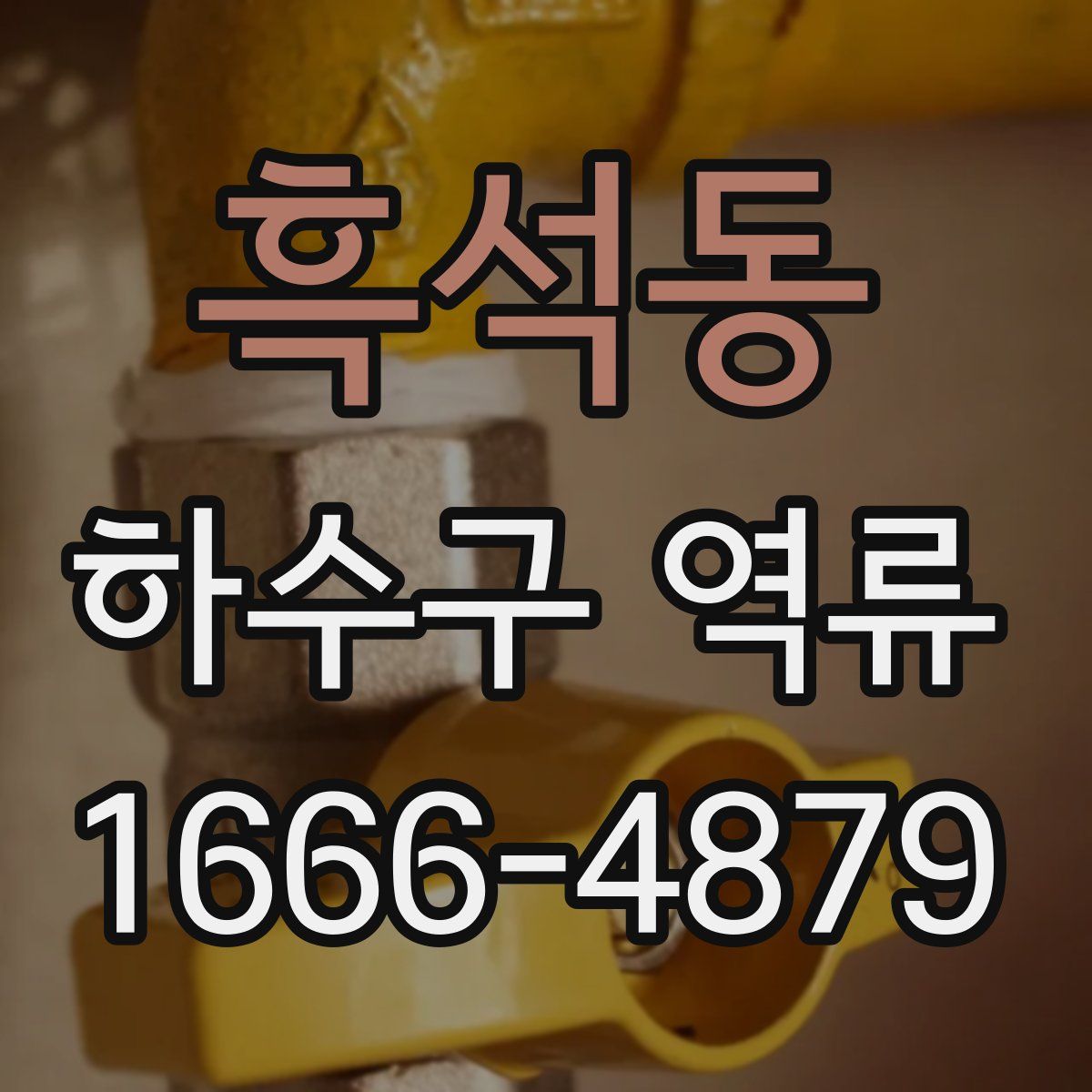흑석동 하수구 역류
