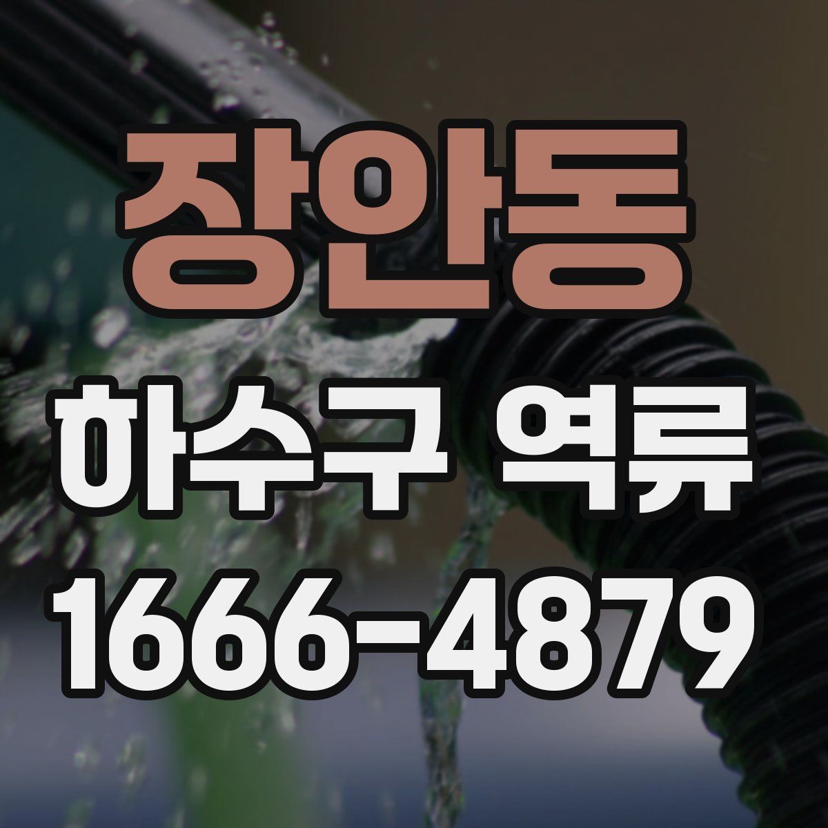 장안동 하수구 역류