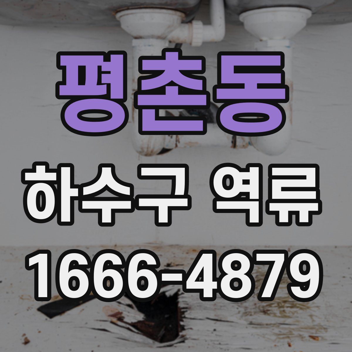 평촌동 하수구 역류